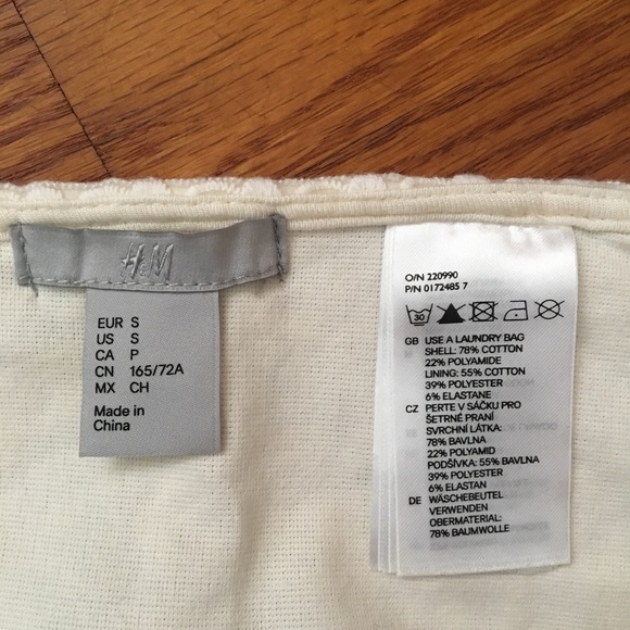 H&M Cream Lace Mini Skirt - Picture 5 of 5